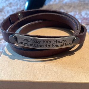 Leather wrap bracelet